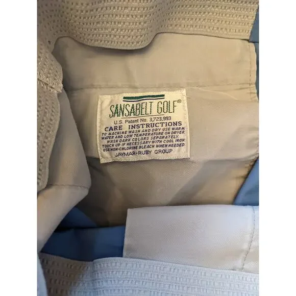 Vintage Sansabelt Light Blue Golf Mens Pants Jaymar Ruby Size Large